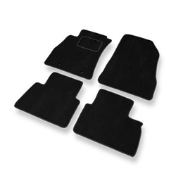 Tapis de Sol Velours adapté pour Nissan Juke I Crossover (2010-2019) - Premium tapis de voiture - noir