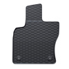 Tapis de sol en caoutchouc adapté pour Volkswagen Tiguan II SUV (2016-2024) - tapis de voiture - noir - 4 pcs.