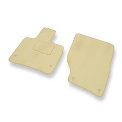 Tapis de Sol Velours adapté pour Audi Q7 I SUV (2005-2015) - Premium tapis de voiture - beige