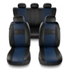 Housses de siège adaptées pour Peugeot 207 (2006-2013) - housse siege voiture universelles - couverture siege - XL-BL