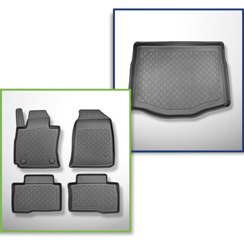 Kit tapis de coffre et tapis de voiture TPE pour: Ssangyong Tivoli Grand SUV (06