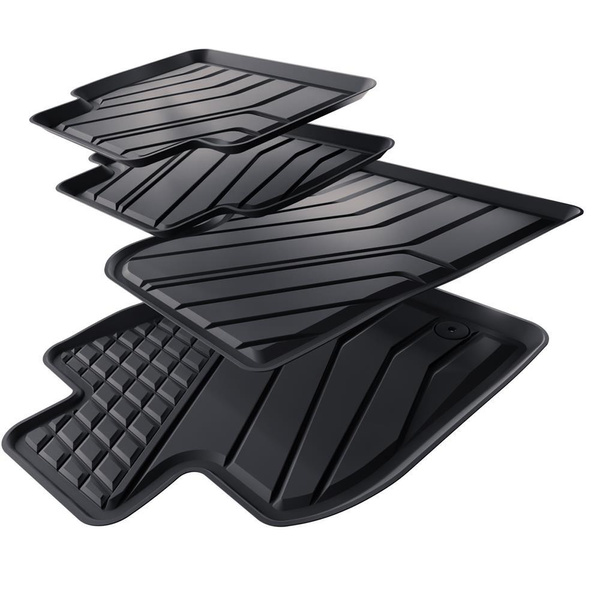 Tapis de sol en TPE adapté pour Toyota Camry IX Berline (2018-....) - tapis de voiture - noir