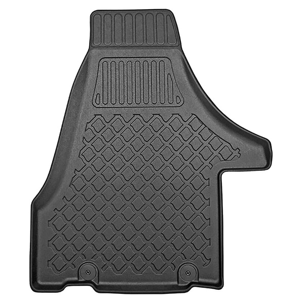 Kit tapis de coffre et tapis de voiture TPE pour: Volkswagen Multivan T6, T6.1 Van (06.2015-2021) - long entraxe;pour la 3ème rangée de sièges;taille du tapis 124 cm large x 100 cm long
