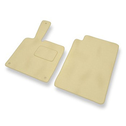 Tapis de Sol Velours adapté pour Smart ForTwo II Hayon, Cabriolet (2007-2013) - Premium tapis de voiture - beige