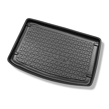 Tapis de coffre adapté pour Audi A2 8Z Hayon (1999-2005) - bac de coffre - protection de coffre voiture - coffre inférieur ; sans roue de secours