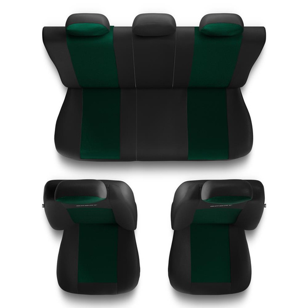 Housses de siège adaptées pour Citroen C1 I, II (2005-2021) - housse siege voiture universelles - couverture siege - S-GR