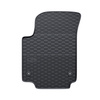 Tapis de sol en caoutchouc adapté pour Volkswagen up! Hayon (2011-2023) - tapis de voiture - noir - 2 pcs.