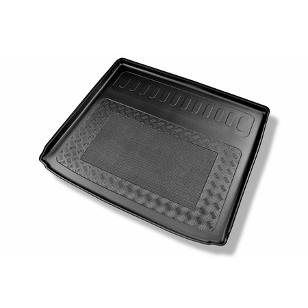 Tapis de coffre adapté pour Ford Focus IV Break (09.2018-....) - bac de coffre - protection de coffre voiture - coffre supérieur (seuil de chargement plat); plancher amovible en la position la plus basse