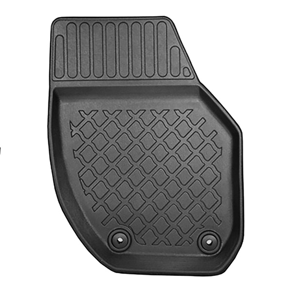 Tapis de sol en TPE adapté pour Volvo V40 II Hayon (12.2015-10.2022) - tapis de voiture - noir