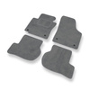 Tapis de Sol Velours adapté pour Volkswagen Eos I Cabriolet (2006-2012) - Premium tapis de voiture - gris