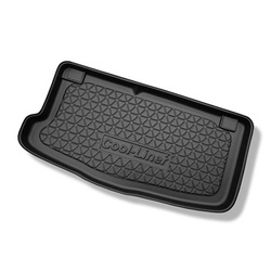 Tapis de coffre adapté pour Hyundai i10 I PA Hayon (2008-2013) - bac de coffre - protection de coffre voiture - coffre inférieur ; avec roue de secours à usage temporaire ou kit de réparation