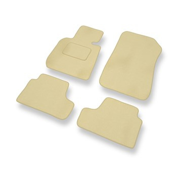 Tapis de Sol Velours adapté pour BMW 3 M3 IV E93 (2007-2013) - Premium tapis de voiture - beige