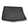 Tapis de coffre adapté pour Kia Ceed II Hayon (05.2012-05.2018) - bac de coffre - protection de coffre voiture - coffre inférieur (sans rangement)