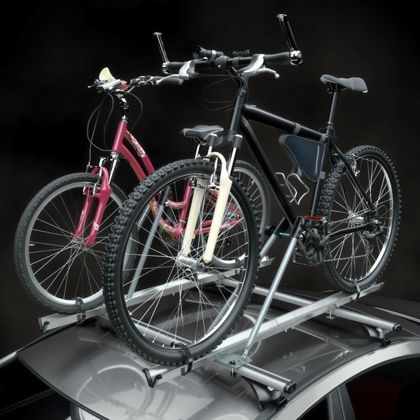 2x Porte-vélo de toit en aluminium - 2xM-42