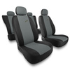 Housses de siège adaptées pour Peugeot 208 I, II (2012-....) - housse siege voiture universelles - couverture siege - X.R-G2