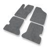 Tapis de Sol Velours adapté pour Fiat Seicento Hayon, Van (1998-2010) - Premium tapis de voiture - gris