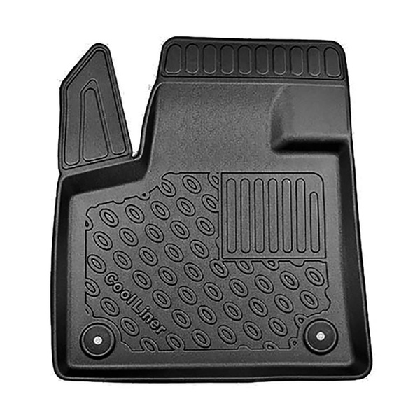 Kit tapis de coffre et tapis de voiture TPE pour: DS 7 Crossback SUV (01.2019-2022) - aussi avec boîte hybride E-Tense;pas pour les modèles avec tunnel dans la deuxième rangée;coffre supérieur;plancher amovible au plus haut niveau