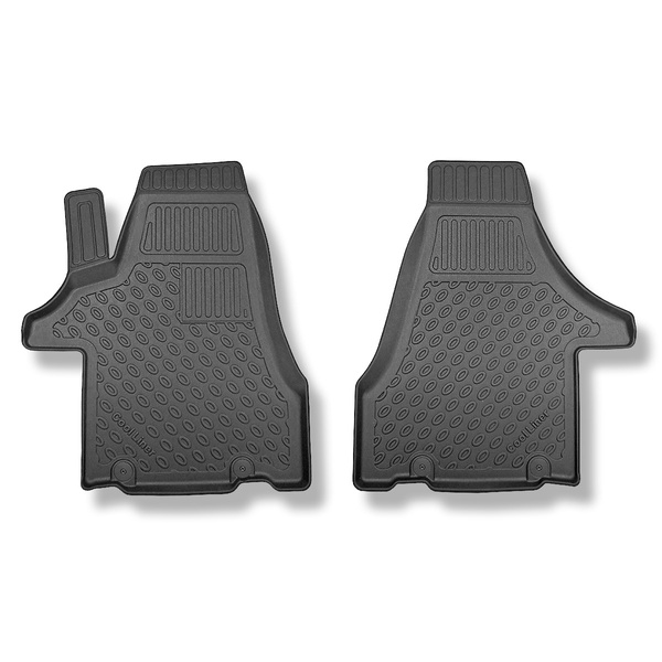 Tapis de sol en TPE adapté pour Volkswagen Multivan T5, T6, T6.1 Van (2003-2021) - empattement court et long - tapis de voiture - noir