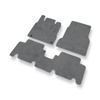 Tapis de Sol Velours adapté pour Mercedes-Benz Classe A W168 Hayon (1997-2004) version courte - Premium tapis de voiture - gris