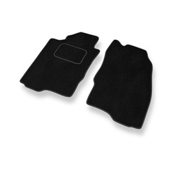 Tapis de Sol Velours adapté pour Mitsubishi Galant VIII Break, Liftback, Berline (1996-2006) - Premium tapis de voiture - noir