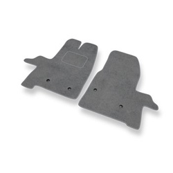 Tapis de Sol Velours adapté pour Ford Transit VIII Van (2013-....) - Premium tapis de voiture - gris