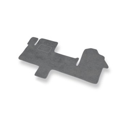 Tapis de Sol Velours adapté pour Opel Movano III Van (2010-2019) 3 places - Premium tapis de voiture - gris