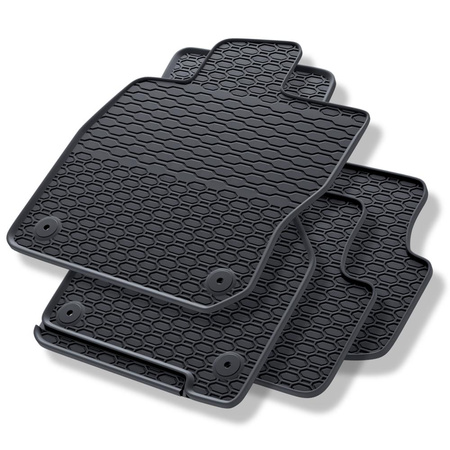 Tapis de sol en caoutchouc adapté pour Audi A3 8Y (2020-....) - tapis de voiture - noir