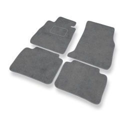 Tapis de Sol Velours adapté pour BMW 4 F32, F36 Coupé, Gran Coupé (2014-2021) - Premium tapis de voiture - gris