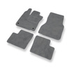 Tapis de Sol Velours adapté pour Smart Forfour II Hayon (2014-2023) - Premium tapis de voiture - gris