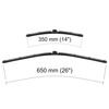 Balais d'essuie-glace de pare-brise adaptés pour Opel Mokka SUV (09.2012-10.2020) - balais plat