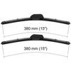 Balais d'essuie-glace de pare-brise adaptés pour Fiat Fiorino II Pick-Up, Van (1980-2007) - balais plat
