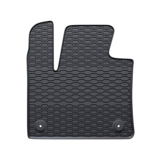 Tapis de sol en caoutchouc adapté pour Peugeot 3008 II SUV (2016-2024) - tapis de voiture - noir - 4 pcs.