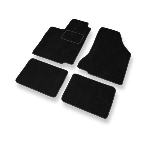 Tapis de Sol Velours adapté pour Seat Ibiza II Hayon (1993-2002) - Premium tapis de voiture - noir