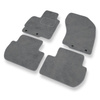 Tapis de Sol Velours adapté pour Peugeot 4007 SUV (2007-2012) - Premium tapis de voiture - gris