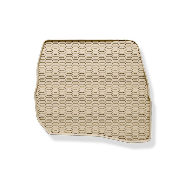 Tapis de sol en caoutchouc adapté pour Volkswagen Passat B5 Berline, SW (1996-2005) - tapis de voiture - beige - 4 pcs.