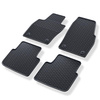 Tapis de sol en caoutchouc adapté pour Skoda Scala Hayon (2019-....) - tapis de voiture - noir - 4 pcs.