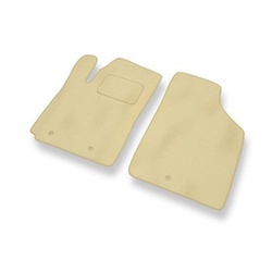 Tapis de Sol Velours adapté pour Hyundai i10 I Hayon (2007-2012) - Premium tapis de voiture - beige