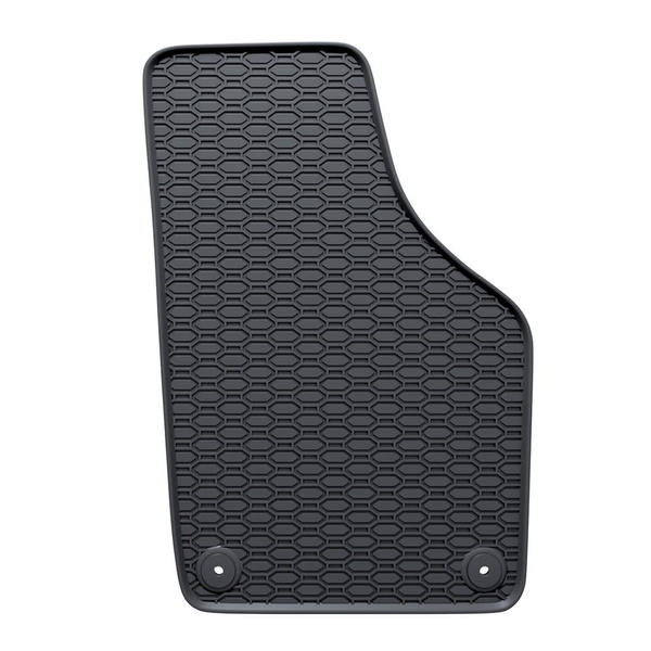 Tapis de sol en caoutchouc adapté pour Volkswagen Sharan II Van (2010-2022) - tapis de voiture - noir - 4 pcs.