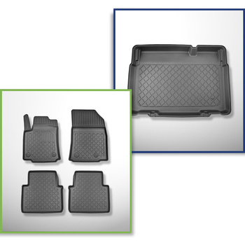 Kit tapis de coffre et tapis de voiture TPE pour: Citroen C3 Aircross I SUV (11.