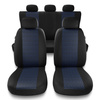 Housses de siège adaptées pour Alfa Romeo 166 I, II, III (1998-2007) - housse siege voiture universelles - couverture siege - PF-BL