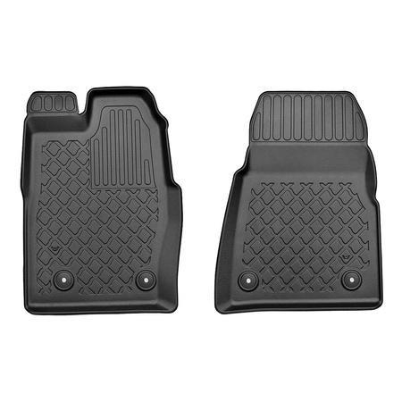 Tapis de sol en TPE adapté pour Ford Tourneo Custom Van (01.2013-....) - Boîte de vitesse manuelle - tapis de voiture - noir