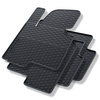 Tapis de sol en caoutchouc adapté pour Hyundai ix35 SUV (2009-2015) - tapis de voiture - noir - 4 pcs.