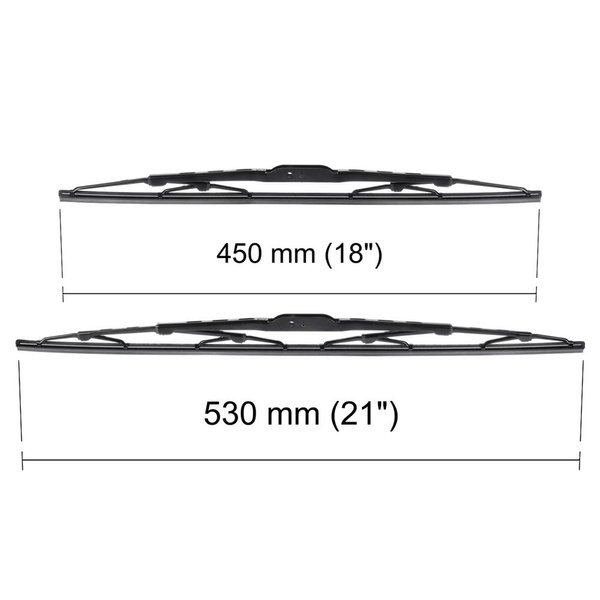 Balais d'essuie-glace de pare-brise adaptés pour Mazda 6 I Berline (02.2002-12.2007) - balais standard