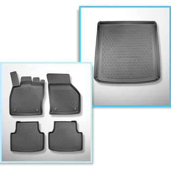 Kit tapis de coffre et tapis de voiture TPE pour: Volkswagen Golf VIII SW (11.20