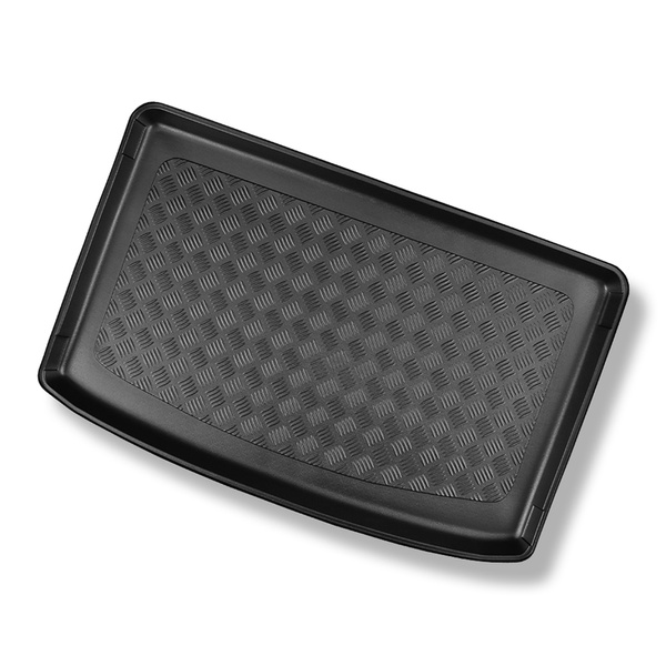 Tapis de coffre adapté pour Kia Stonic SUV (10.2017-....) - bac de coffre - protection de coffre voiture - coffre supérieur; modèles avec plancher amovible du coffre; non pour version hybride