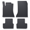 Tapis de sol en caoutchouc adapté pour Mercedes-Benz CLA C117 (2013-2019) - tapis de voiture - noir