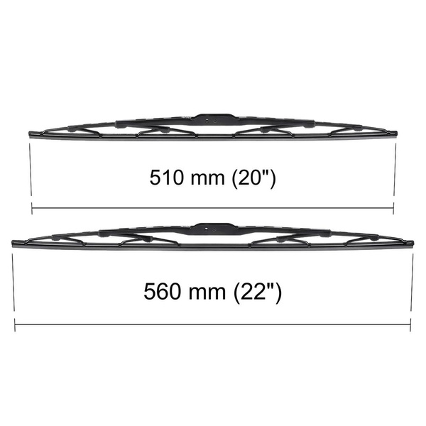 Balais d'essuie-glace de pare-brise adaptés pour Audi A6 C5 Avant, Berline (04.1997-05.2001) - balais standard