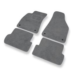Tapis de Sol Velours adapté pour Audi A4 II B6 Avant, Cabriolet, Berline (2000-2005) - Premium tapis de voiture - gris