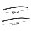 Balais d'essuie-glace de pare-brise adaptés pour Alfa Romeo 166 Berline (07.1998-10.2007) - balais plat