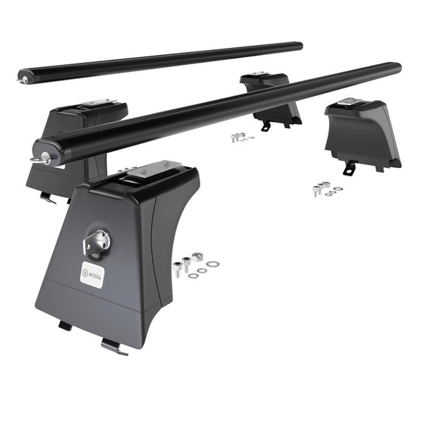 Barres de toit en aluminium adapté pour Hyundai i30 II SW (2012-2017) - Porte-Bagages de Voiture noir - rails intégrés